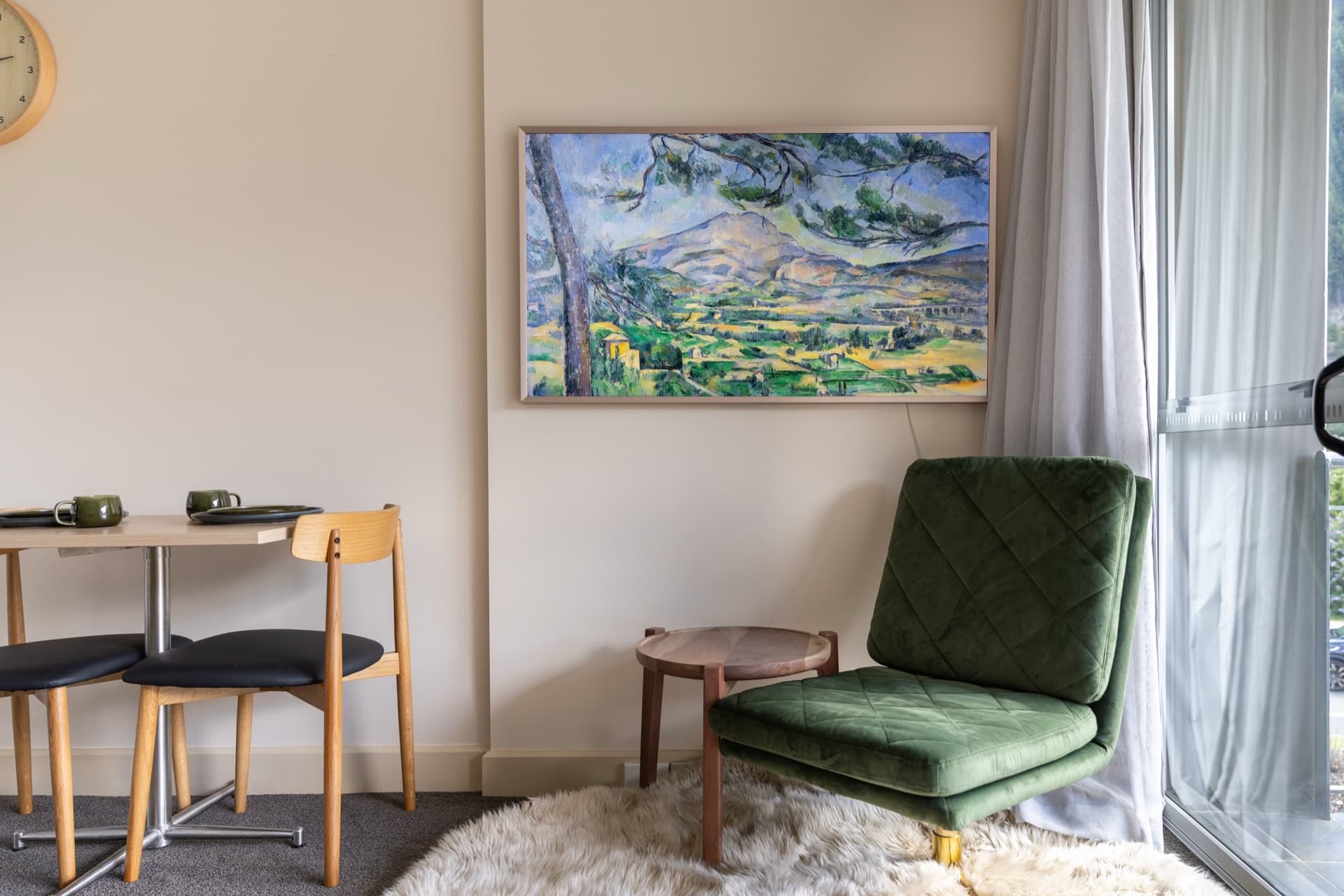 Balcony with mountain views