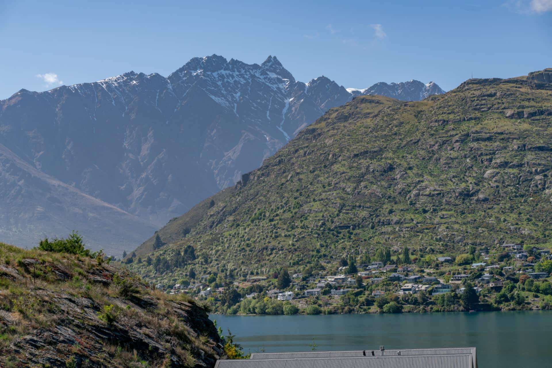 Lake and mountain views